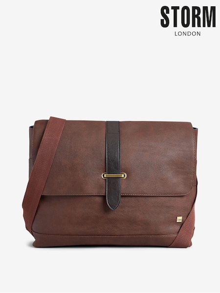 Storm Ethan Brown Messenger Bag (542407) | AED196