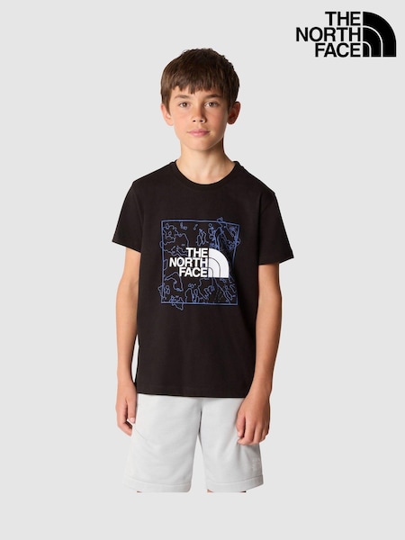 The North Face Black Kids Graphic 100% Cotton T-Shirt (542448) | €16