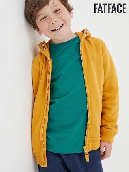 FatFace Yellow Dino Zip Through Hoodie (542461) | €15.50