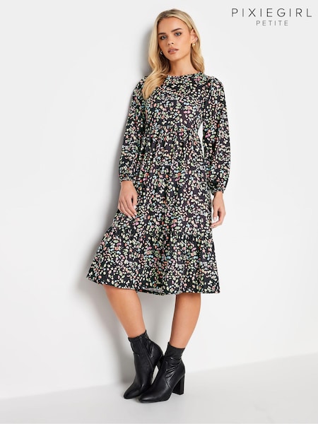 Multi - Rochie midi cu Mânecă lungă suprapuse Pixiegirl Petite (542515) | 253 LEI