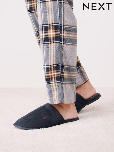 Navy Blue Mule Slippers (542516) | SGD 28