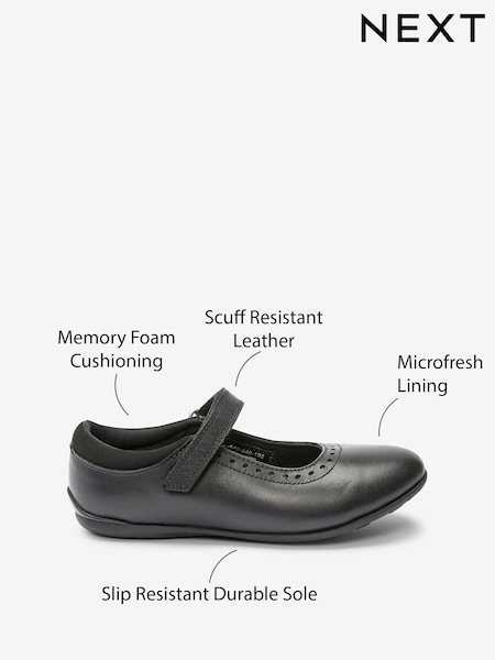 Schwarz - School Leather Mary Jane Brogues (542940) | 18 € - 23 €