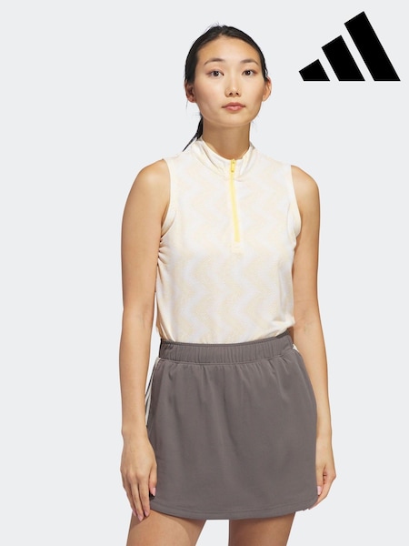 adidas Golf Womens Ultimate365 Ottoman Printed Sleeveless Polo Blouse (543261) | €18.50