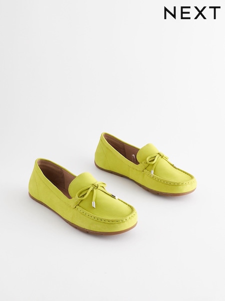 V barvi limete - Leather Forever Comfort® Bow Driver Shoes (543387) | € 22