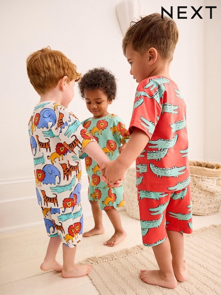 Leuchtender Animalprint - 3 Pack Short Sleeve Pyjamas Set (9mths-10yrs) (544004) | 21 € - 26 €