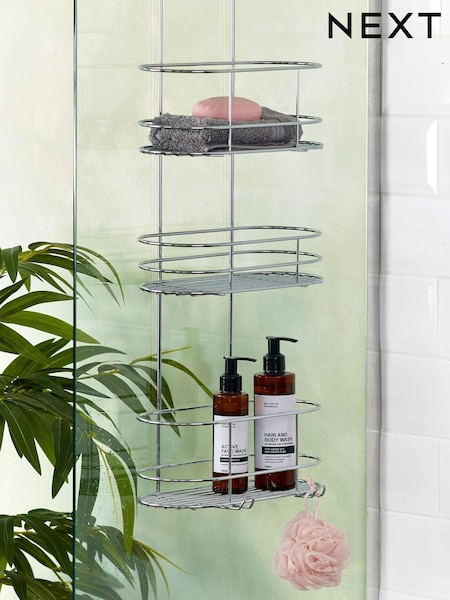 Chrome Over Door Triple Shower Caddy (544493) | €34