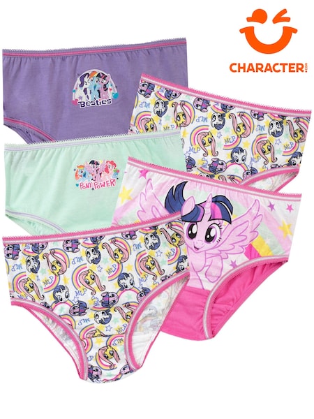 Character Grey Kids My Little Pony Multipack 100% Cotton Briefs 5 Packs (544755) | €19