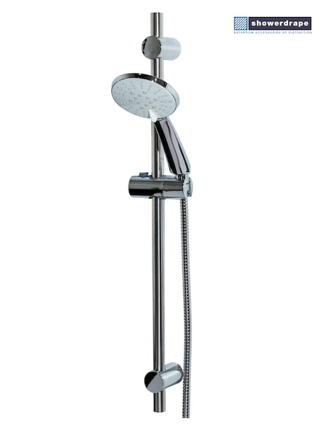 Showerdrape Chrome 5 spray Pattern Shower Riser Rail Kit Spectra (545077) | EGP2,310