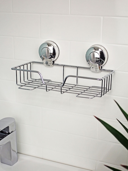 Showerdrape Suction Rectangular Basket Wall Mounted Suctionloc (545082) | R$ 295