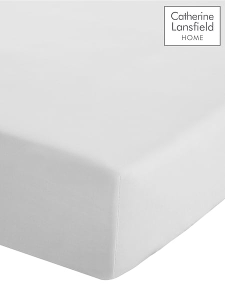Catherine Lansfield White Percale Fitted Sheet (545208) | €14.50 - €24.50