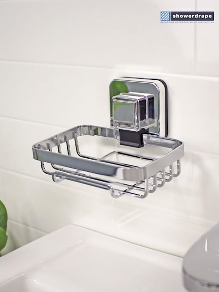 Showerdrape Suction Wall Mounted Soap Basket Pushloc (545269) | ‏126‏₪