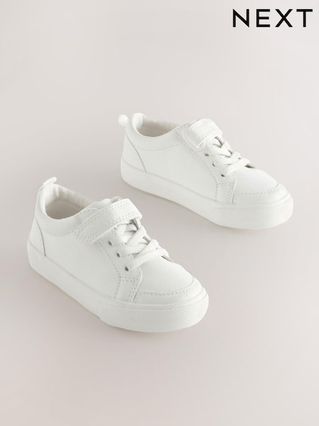 Weiß - Touch Fastening Elastic Lace Shoes (545272) | 5 € - 6 €