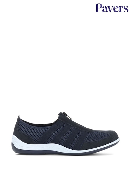 Pavers Navy Pavers Ladies Casual Zip Up Trainers (545798) | €48