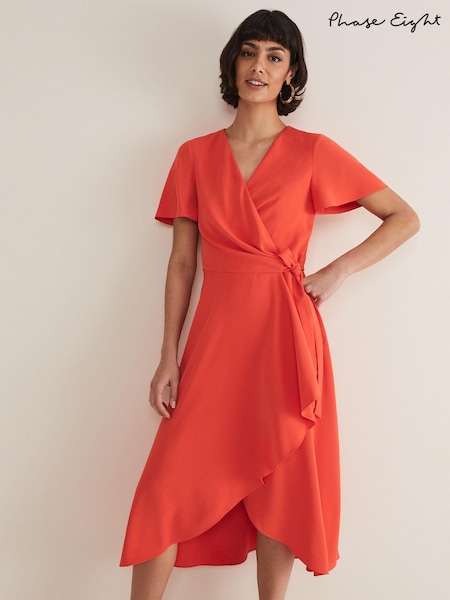 Phase Eight Red Julissa Wrap Dress (545943) | €79
