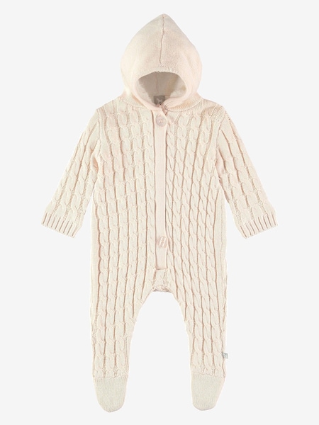 Roz - The Little Tailor Bebeluș 100% Bumbac Moale Tricotat Cărucior (546013) | 242 LEI