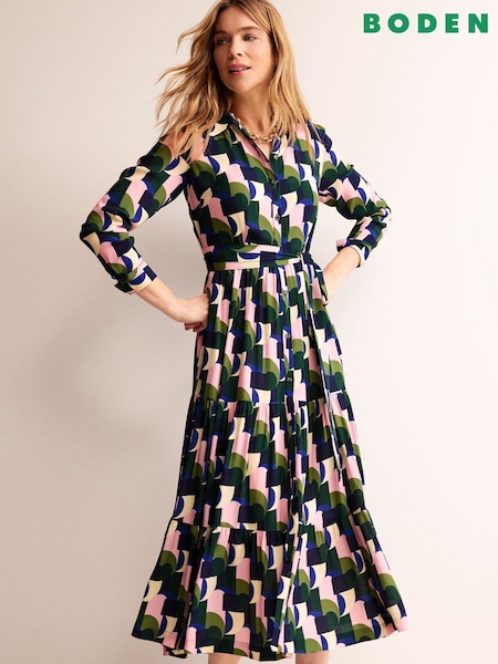 Boden Green Flo Midi Shirt Dress (546261) | €99