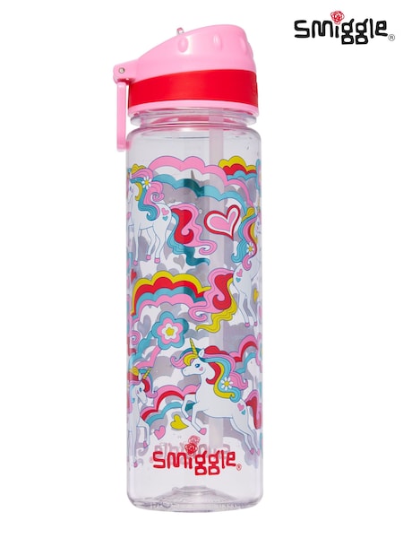 Smiggle Pink Wild Side Drink Bottle 650ML (546788) | 65 QAR