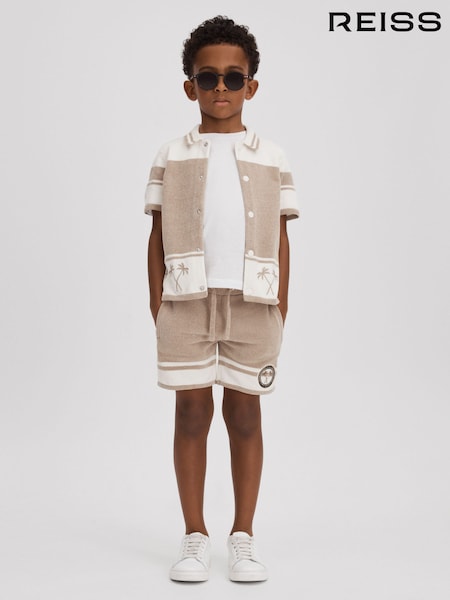 Reiss Catch Velour Drawstring Shorts (546930) | ‏302 د.إ.‏