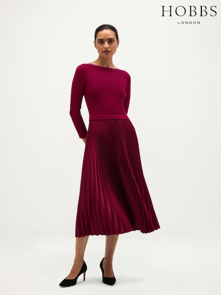 Pink - Hobbs Lucinda Knitted Dress