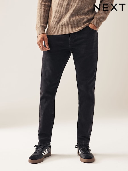 Svart - Enda - Slim Fit Classic Stretch Jeans (547373) | kr460