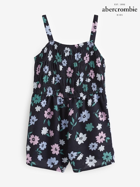 Schwarz - Abercrombie & Fitch Pattern Playsuit (547855) | 12 €