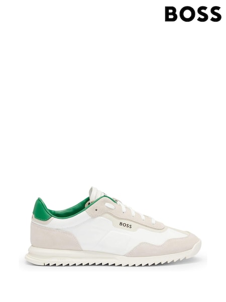 BOSS White Neutral Zayn Trainers (547904) | €129