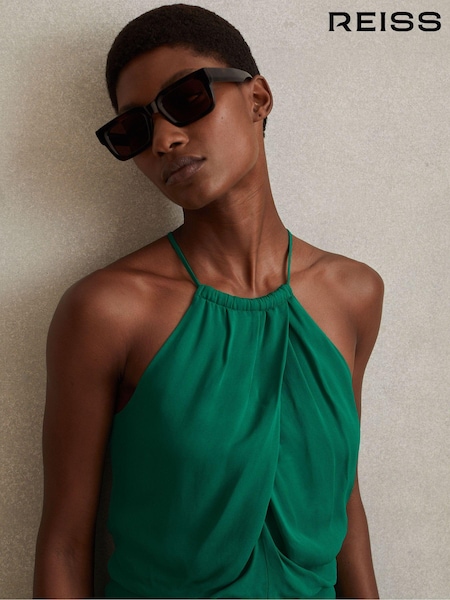 Reiss Elliana Drape Front Midi Dress (548134) | 246 €