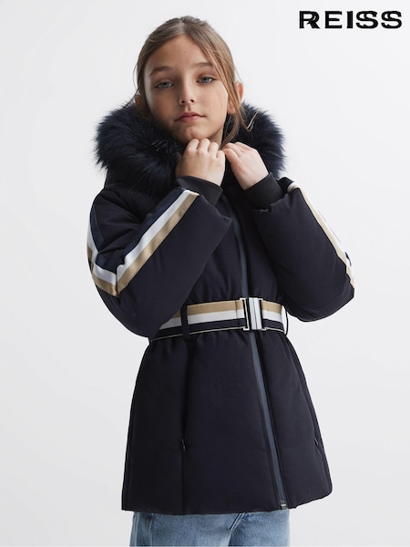 Reiss Cara Quilted Faux Fur Hooded Coat (548201) | 138 €