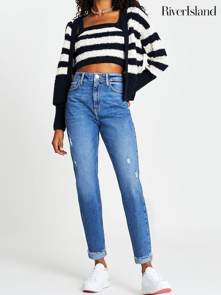 River Island Blue Mom Jeans (548617) | €26