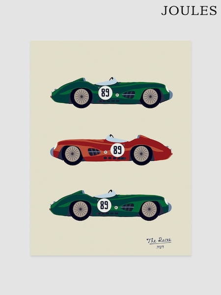 Joules Day At The Races Print Wall Art