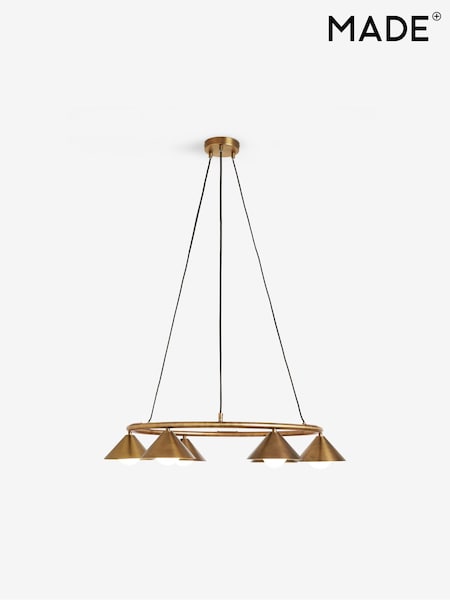 MADE.COM Brass Rhett Chandelier Light (549154) | €380