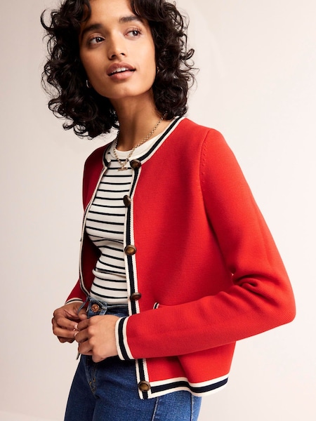 Boden Holly 100% Cotton Cropped Knitted Cardigan (550003) | € 124