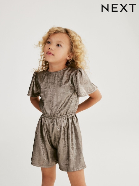 Bronze Brown Metallic Playsuit (3-16yrs) (550034) | €7 - €8.50