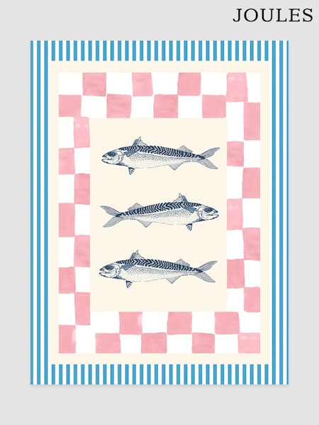 Joules Shoal And Square Print Wall Art