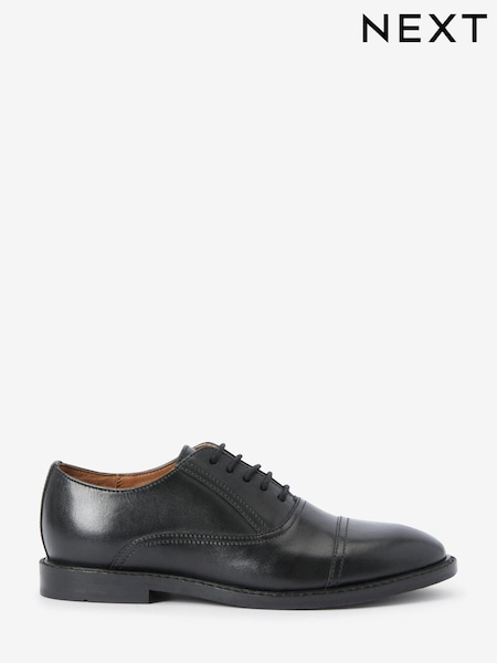 Schwarz - Leather Oxford Toe Cap Shoes (551592) | 22 € - 31 €