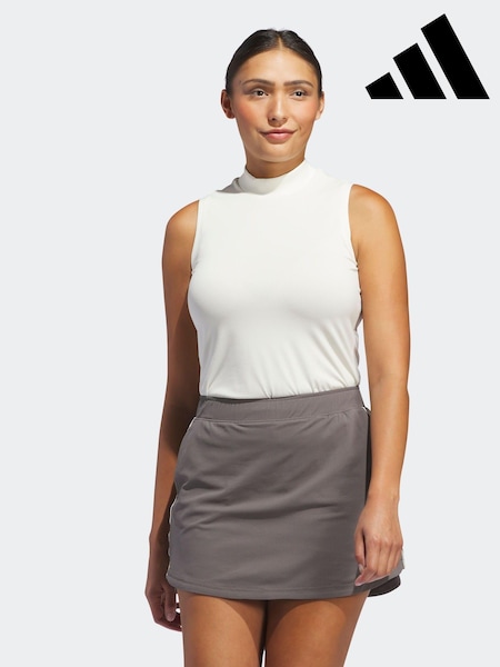 Elfenbein - Adidas Golf Damen Ultimate 365 Ärmellos Stehkragen T-Shirt (551951) | 29 €