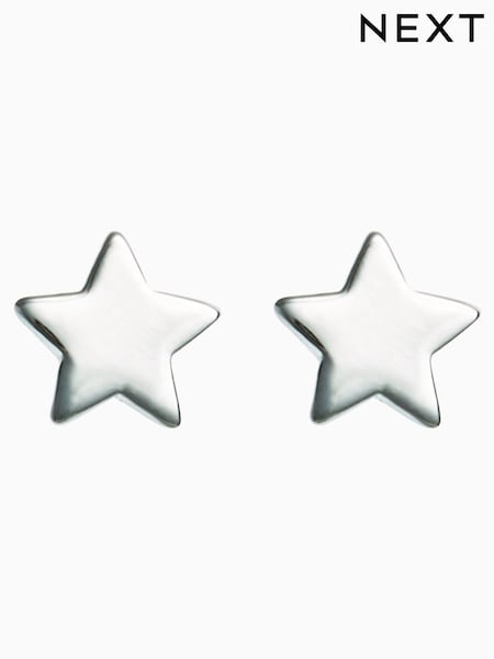 Sterling Silver Star Stud Earrings (552748) | 36 QAR