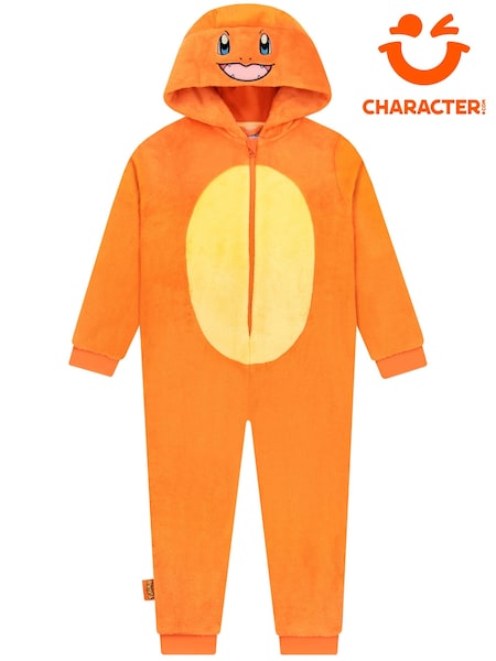 Orange - Character Pokemon Charmander Fleece Onesie