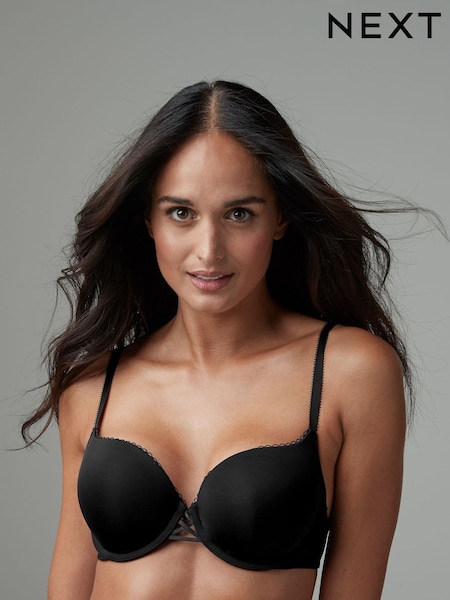 Musta - Push-Up Triple Boost Plunge Rintaliivit A-DD (553120) | €28