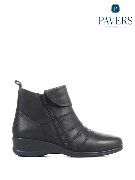 Pavers Ladies Dual Zip Leather Ankle Boots (553286) | € 63
