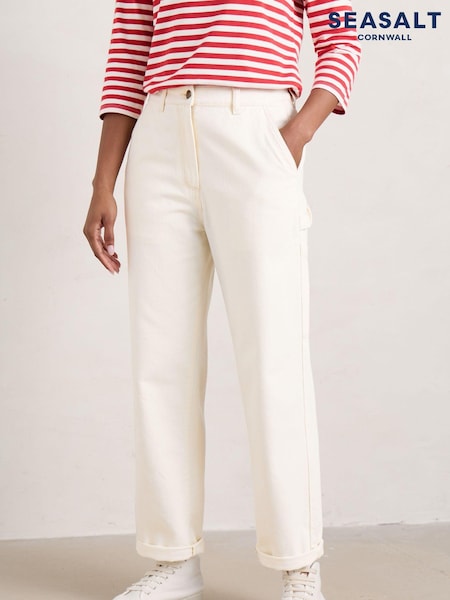 Seasalt Cornwall White Cliff Picnic Denim Jeans (553618) | €52