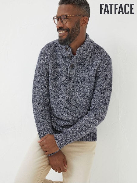 FatFace Blue Half Neck Jumper (553800) | €35