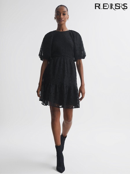 Florere Lace Puff Sleeve Mini Dress (554611) | €368