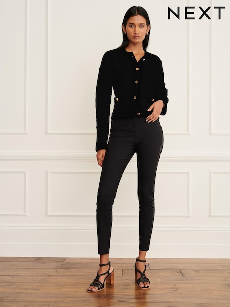 Black Tailored Satin Stripe Slim Trousers (554793) | €12