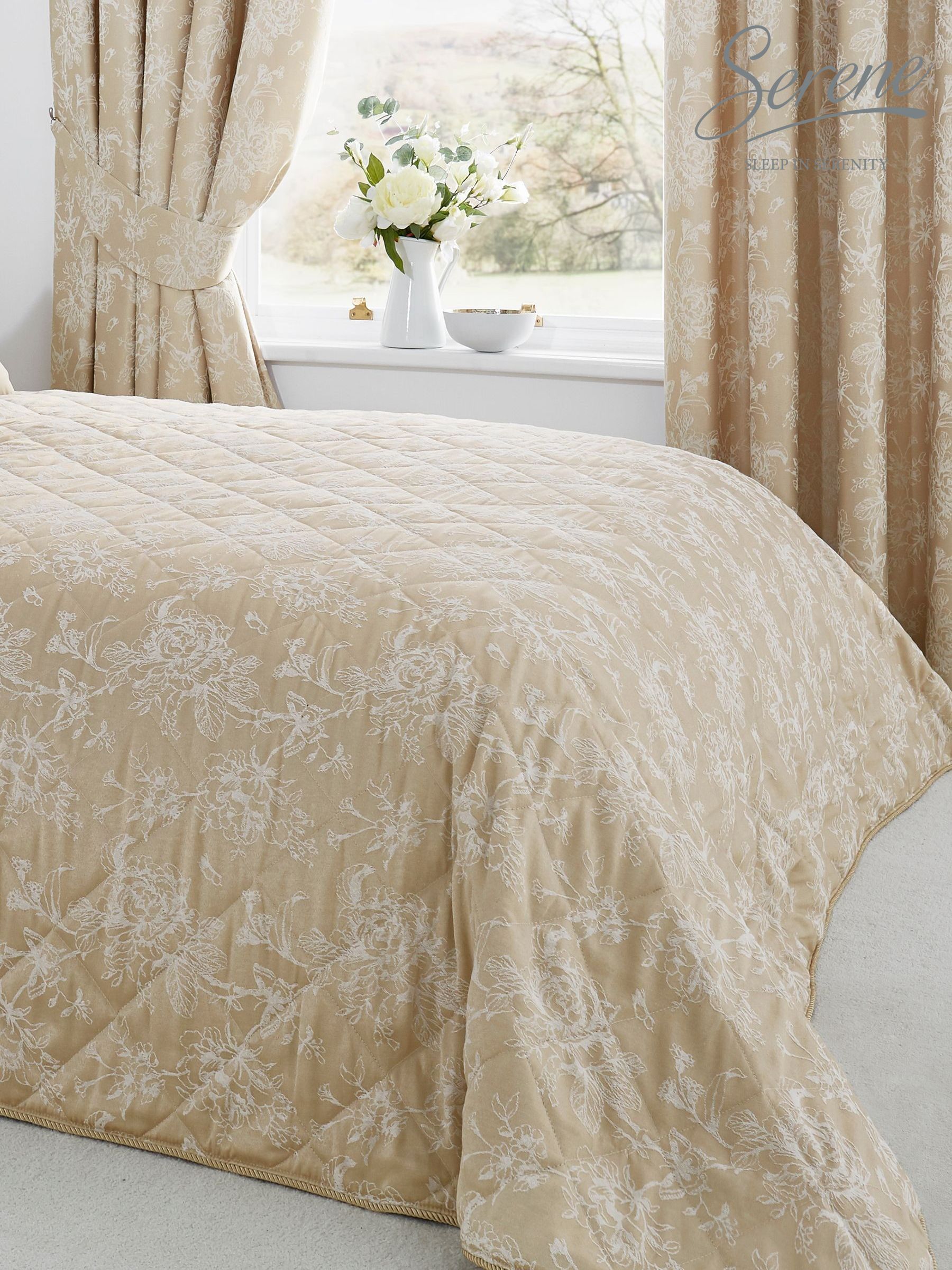Buy Home Serene Bedspreads Jacquard Online | Next Lithuania