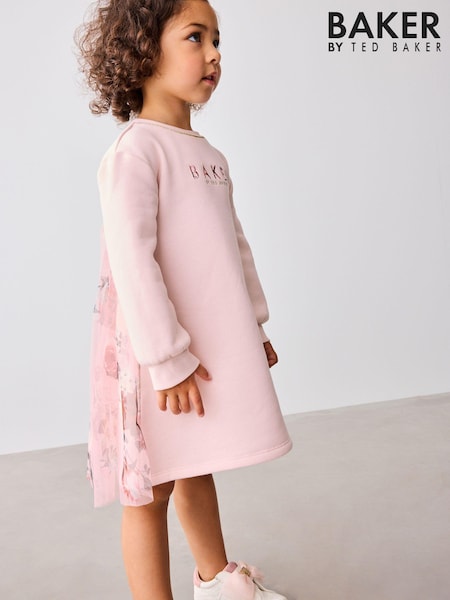 Baker By Ted Baker Pink Tulle Back Sweater Dress (554823) | € 27 - € 32