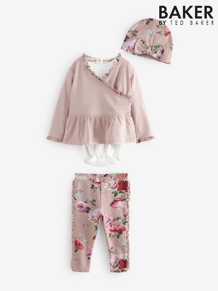 Baker by Ted Baker 4 Piece Lilac Purple Frill Floral Set (554841) | €59 - €64