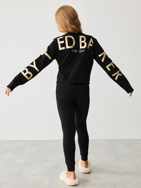 Baker by Ted Baker Black Logo Back Print Pyjamas Set (554908) | AED86 - AED107
