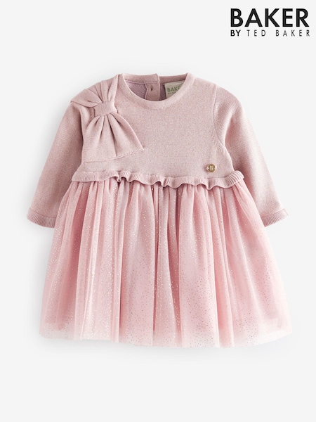 Baker By Ted Baker Glitter Mesh Mockable Knitted Dress (555152) | €30 - €35