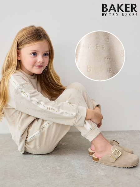 Baker by Ted Baker Stone Embossed Branded Pyjama Set (555286) | 261 LEI - 313 LEI